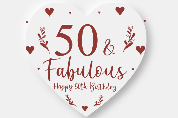 50TH BIRTHDAY 50 Graphics for Crafts