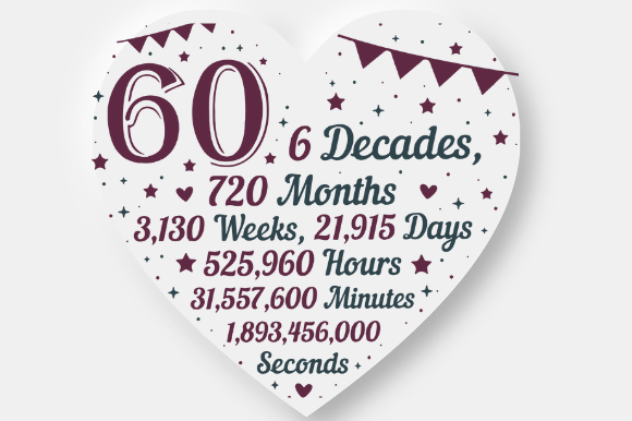 60TH BIRTHDAY CHRISTMAS Graphics for Crafts