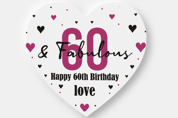60TH BIRTHDAY GIFT Graphics for Crafts Projects
