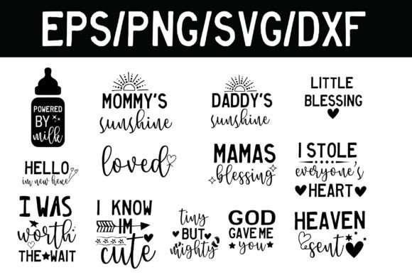 Baby SVG Bundle: Graphics for Crafts & Content Publishing