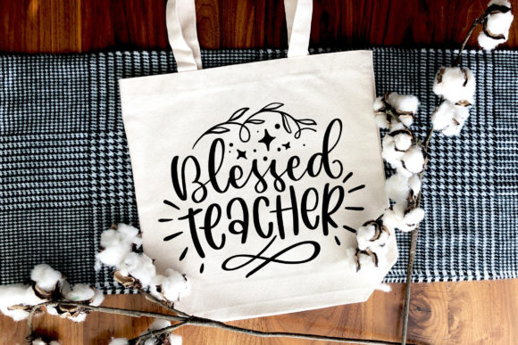 Blessed Teacher SVG: Graphics for Crafts & Local Branding