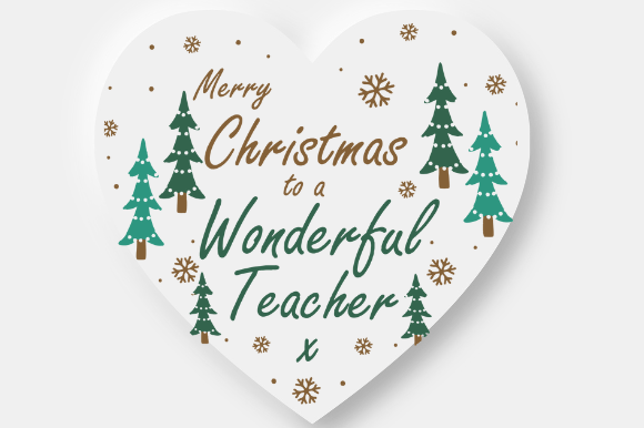 CHRISTMAS GIFT for TEACHER Graphics