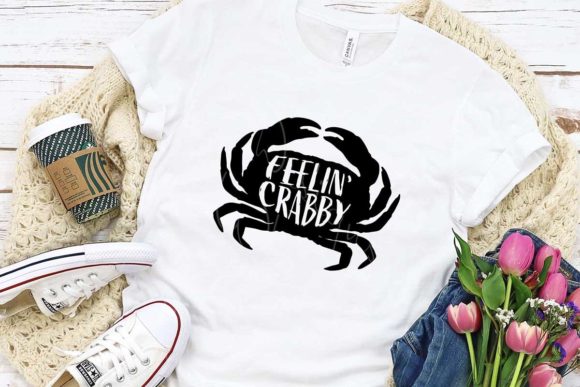 Crab SVG: Feelin Crabby Quote for Crafts & Graphics