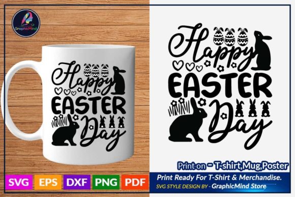 Happy Easter Day SVG Graphics for Crafts & Branding