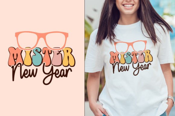 Mister Happy New Year Retro SVG Design: Graphics for Crafts & Campaigns