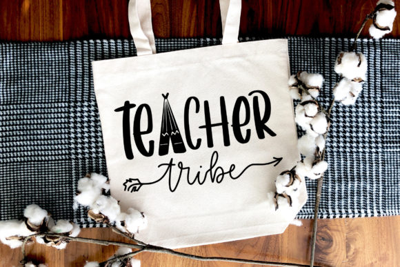 Teacher Tribe SVG Teacher Gift Quote: Graphics for Crafts & Heartfelt Branding