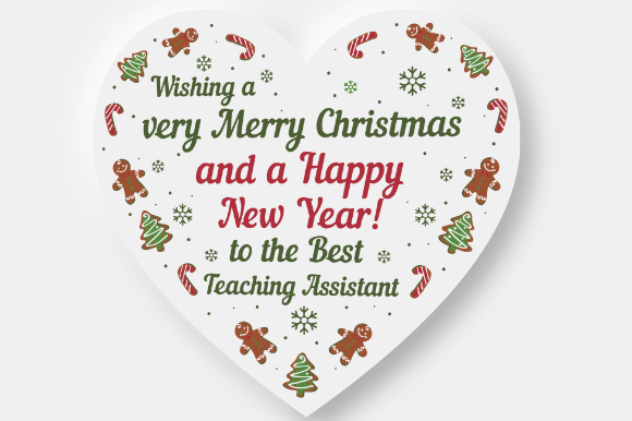 Teaching Assistant Christmas Gift Graphics for Crafts